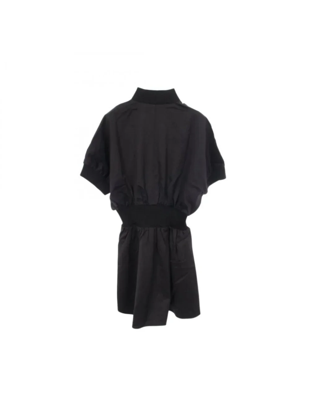 Louis Vuitton Dress Sporty Puff Sleeve Zip Up Nfx Wool Silk